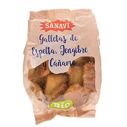 Sanavi Galletas De Espelta Jengibre Y Cañamo 200 g