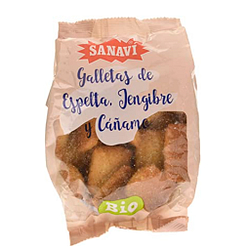 Sanavi Galletas De Espelta Jengibre Y Cañamo 200 g